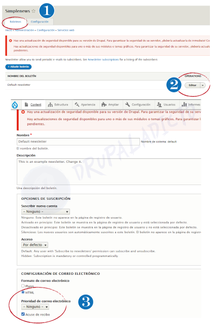 Newsletter Drupal | www.drupaladicto.com - Consultor especializado en drupal y symfony Newsletter Drupal | www.drupaladicto.com - Consultor especializado en drupal y symfony