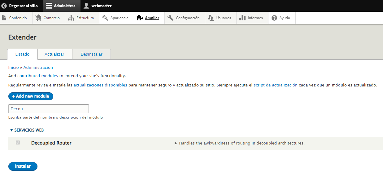 admin toolbar - www.drupaladicto.com - formacion especializada en drupal y symfony
