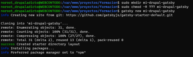 Drupal 9 headless Gatsby | www.drupaladicto.com - Consultor especializado en drupal y symfony Drupal 9 headless Gatsby | www.drupaladicto.com - Consultor especializado en drupal y symfony