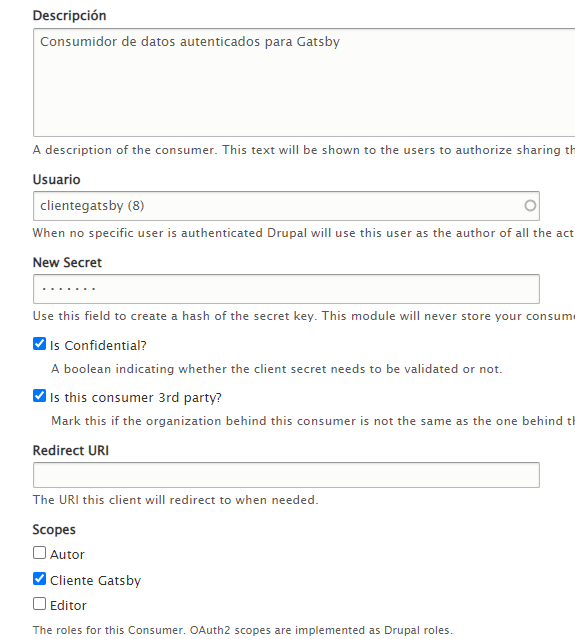 Simple OAuth Drupal | www.drupaladicto.com - Consultor especializado en drupal y symfony Simple OAuth Drupal | www.drupaladicto.com - Consultor especializado en drupal y symfony