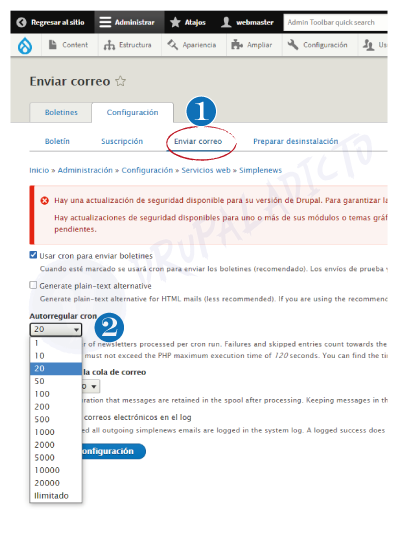 Newsletter Drupal | www.drupaladicto.com - Consultor especializado en drupal y symfony Newsletter Drupal | www.drupaladicto.com - Consultor especializado en drupal y symfony