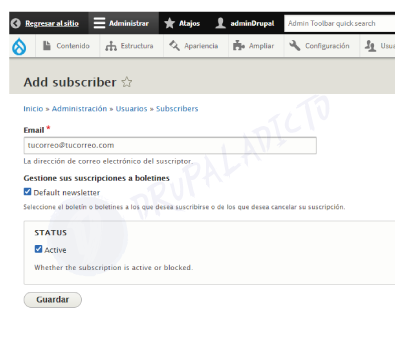 Newsletter Drupal | www.drupaladicto.com - Consultor especializado en drupal y symfony Newsletter Drupal | www.drupaladicto.com - Consultor especializado en drupal y symfony