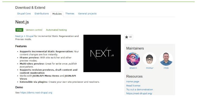 Nextjs Drupal Module | www.drupaladicto.com - Consultor especializado en drupal y symfony Nextjs Drupal Module | www.drupaladicto.com - Consultor especializado en drupal y symfony