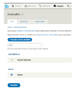 Rules Drupal Module | www.drupaladicto.com - Consultor especializado en drupal y symfony