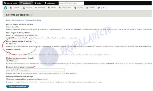 Private Tmp Files Drupal | www.drupaladicto.com - Consultor especializado en drupal y symfony